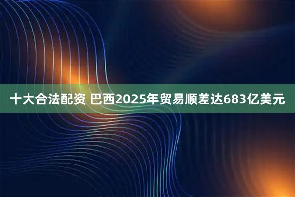 十大合法配资 巴西2025年贸易顺差达683亿美元